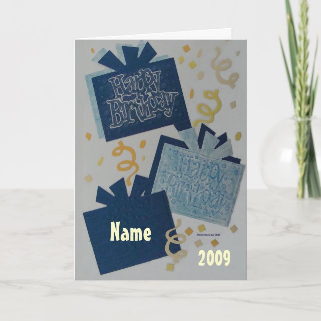 Carte Joyeux Birthday (Devant)