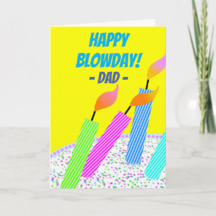 Carte Joyeux Birthday Blowday Hall of Fame pour papa