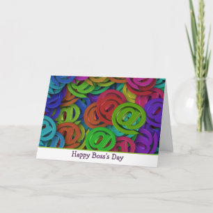 Carte Joyeux Boss's Day avec @ ampersat signe
