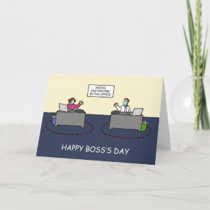 Carte Joyeux Boss's Day Covid 19 Dessin