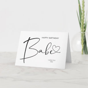 Carte Joyeux cadeau d'anniversaire pour bébé pour copine