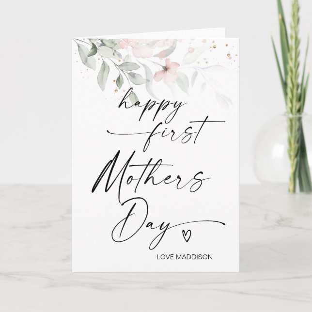 Carte Joyeux cadeau de la première fête des mères pour m (Devant)