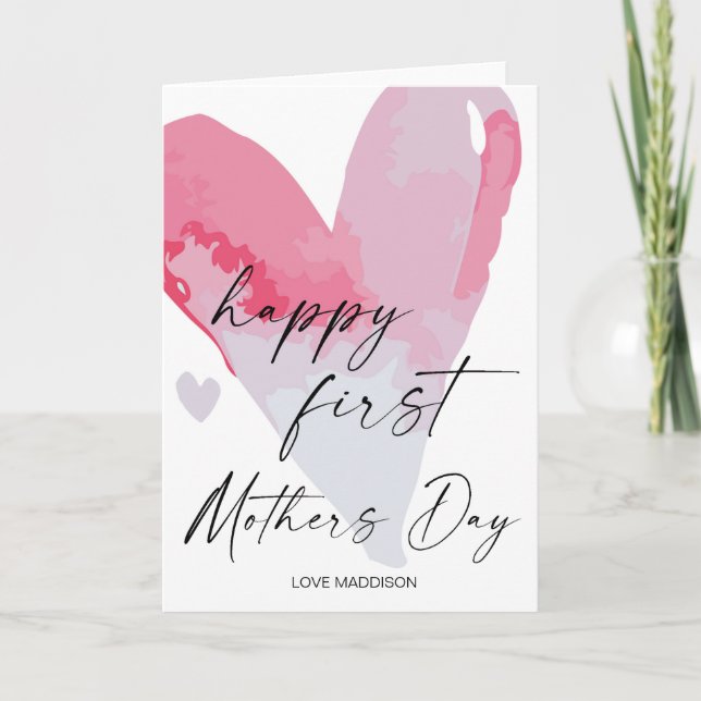 Carte Joyeux cadeau de la première mère Jour pour maman  (Devant)