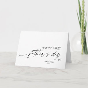 Carte Joyeux cadeau de première Fête des pères à un mari