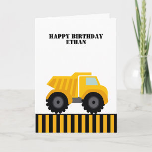 Carte Joyeux Camion-Dépôt d'Anniversaire