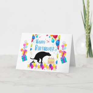 Carte Joyeux chien d'anniversaire
