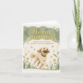 Carte Joyeux chien joyeux anniversaire