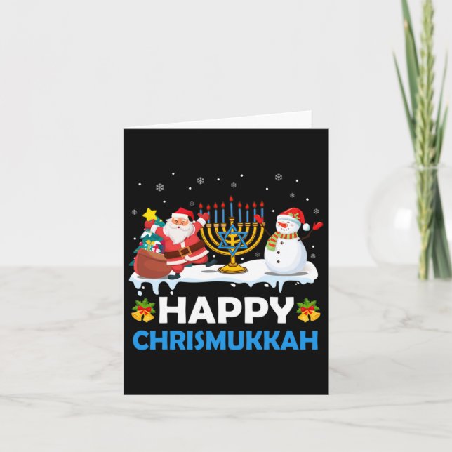 Carte Joyeux Chrismukkah Hanoukka Fun Joyeux Juif de Noë (Devant)