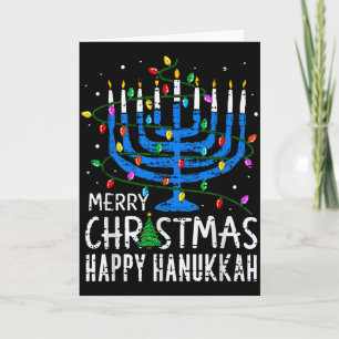 Carte Joyeux Chrismukkah Joyeux Noël Hanukkah Chanuka