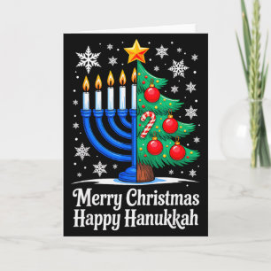 Carte Joyeux Chrismukkah Joyeux Noël Hanukkah Correspond