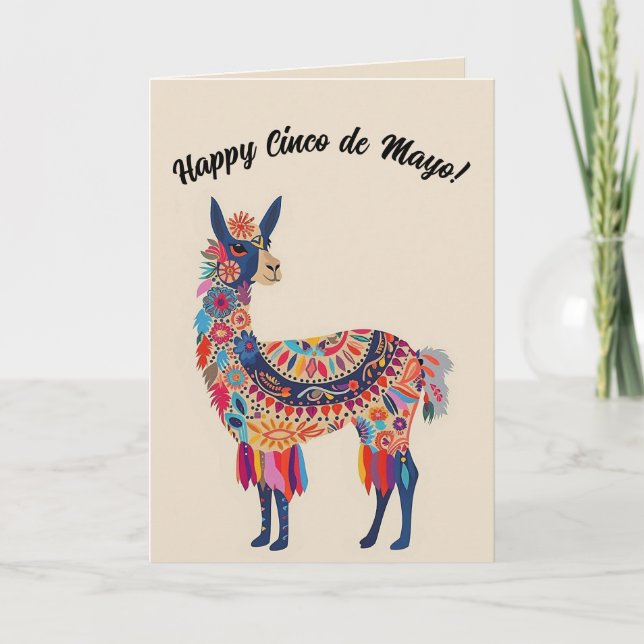 Carte Joyeux Cinco de Mayo modifiable (Devant)