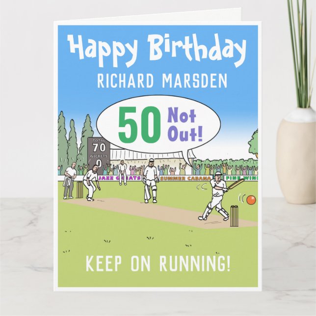 Carte Joyeux Cinquantième anniversaire - 50 ans (Devant)