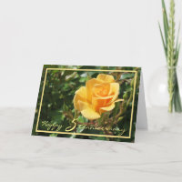 Joyeux cinquième anniversaire Mariage, Rose Jaune