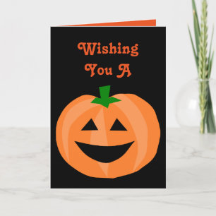 Carte Joyeux Citrouille d'Halloween