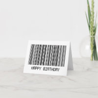 Joyeux code barre d'anniversaire