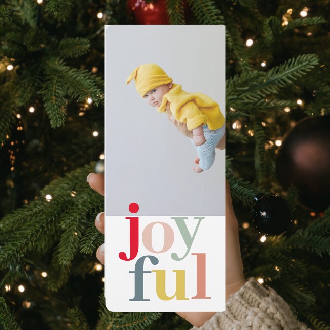 Carte Joyeux Coloré Avec Photo (Créateur téléchargé)