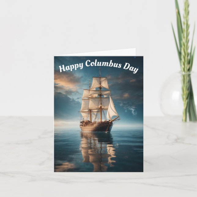 Carte Joyeux Columbus Day | (Devant)