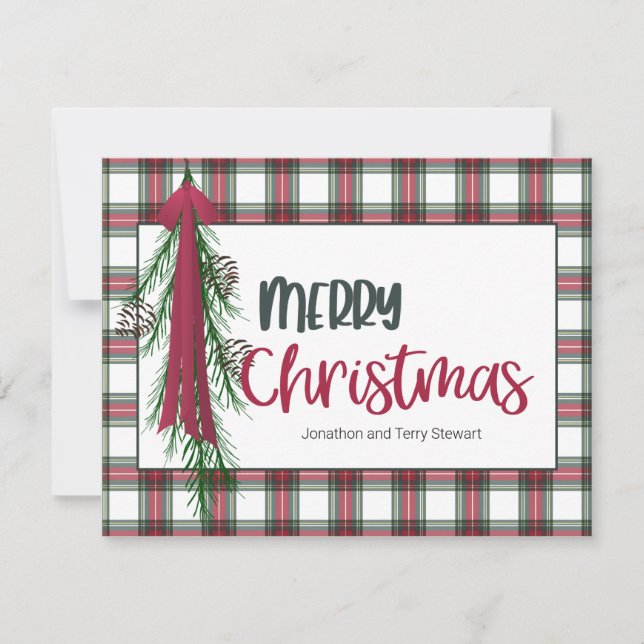 Carte Joyeux de Noël personnalisée (Devant)