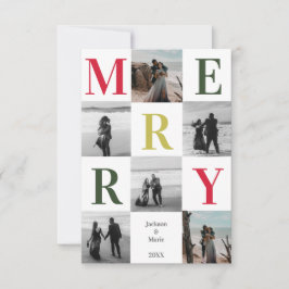Carte Joyeux design de Noël multi photo