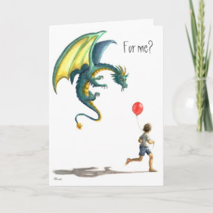 Carte Joyeux dragon d'anniversaire