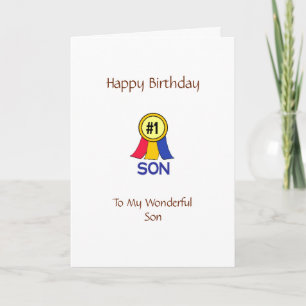 Carte Joyeux Fils d'anniversaire