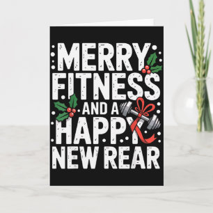 Carte Joyeux Fitness Bonne Année Workout Fitmas Noël