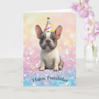 Carte "Joyeux Frenchiday" Bouledogue Français