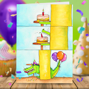 Carte Joyeux Gator d'anniversaire