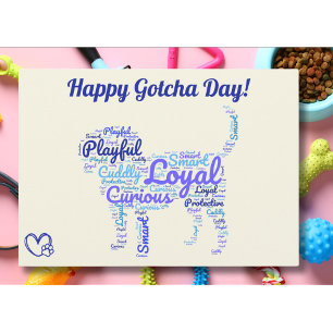 Carte Joyeux Gotcha Day Pet Chien