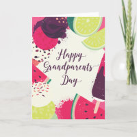 Joyeux grand-parents Jour Fruits et cures sucrées