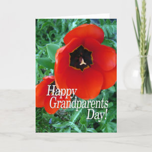 Carte Joyeux Grand-parents Jour grand-mère - Fleurs de p
