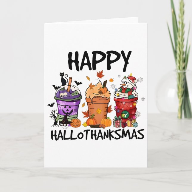 Carte Joyeux Hallothanksmas  (Devant)