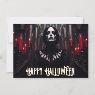 Carte Joyeux Halloween – Célébration sombre gothique