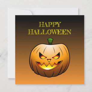 Carte Joyeux Halloween Citrouille