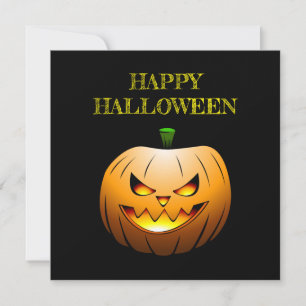 Carte Joyeux Halloween Citrouille
