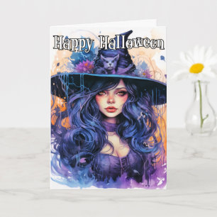 Carte Joyeux Halloween   Majestic Witch