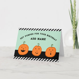 Carte Joyeux Halloween octobre anniversaire