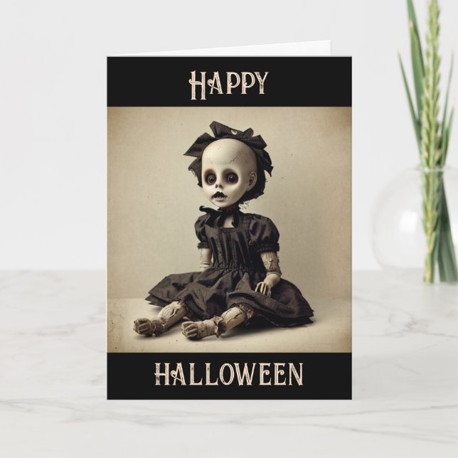 Carte Joyeux Halloween, Que les moments de fantômes roul (Devant)