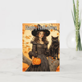 Carte Joyeux Halloween | Salem Witch