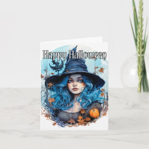 Carte Joyeux Halloween   Salem Witch
