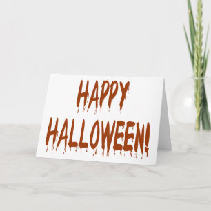 Carte Joyeux Halloween sanglant
