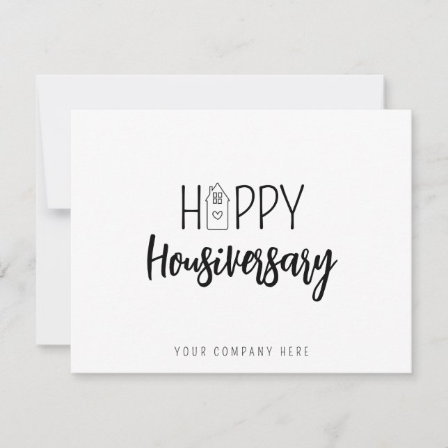 Carte Joyeux Housiversaire Immobilier (Devant)