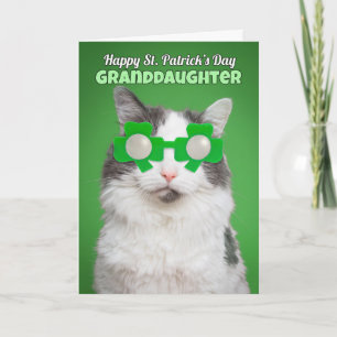 Carte Joyeux Humour de chat St. Patrick's Day