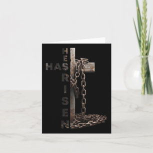Carte Joyeux Jésus de Pâques Il a ressuscité Christie re