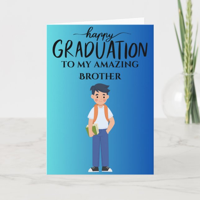 Carte Joyeux jouet de graduation extraordinaire Frère (Devant)
