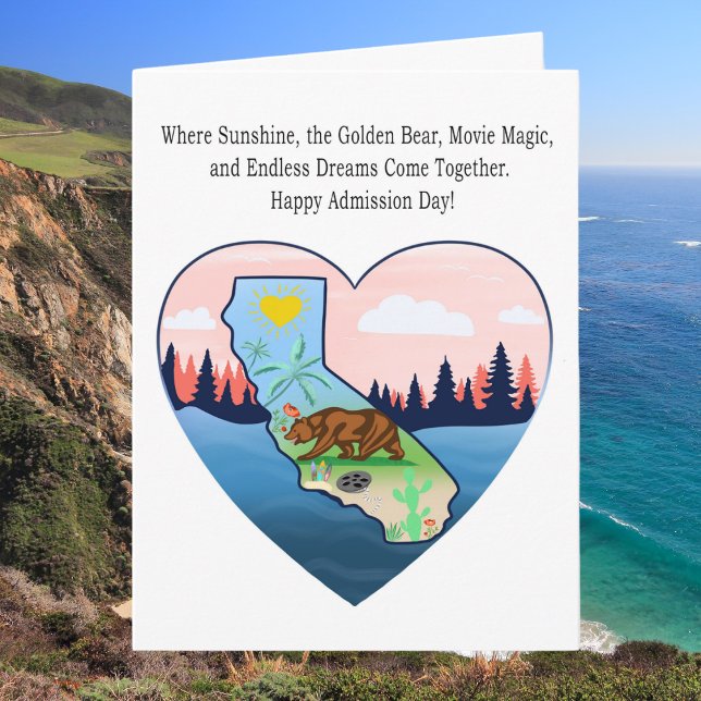 Carte Joyeux Jour d'admission en Californie (Créateur téléchargé)