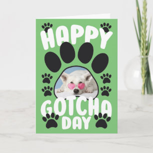 Carte Joyeux jour d'adoption chien de compagnie