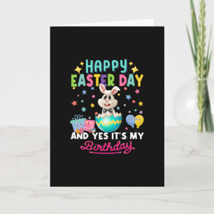Carte Joyeux jour de Pâques et oui c'est mon lapin d'ann