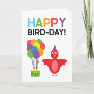 Carte Joyeux Jour des oiseaux Joyeux anniversaire