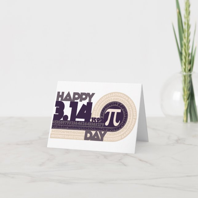Carte Joyeux Jour des Pi (Devant)